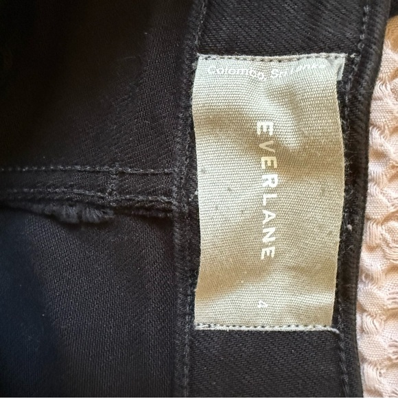 Everlane The Slim Leg Crop Jeans Black Size 4 High Rise Stretch Denim - Picture 6 of 10